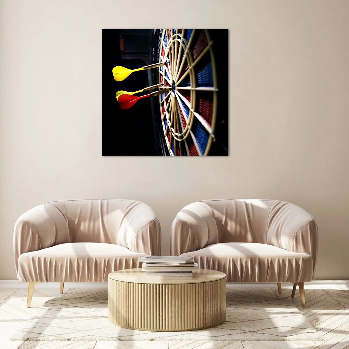 Glasbild - Bild auf glas - Auf den Punkt gebracht - 60x60 cm