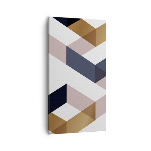Bild auf Leinwand - Leinwandbild - Ebenen und Winkel - 55x100 cm
