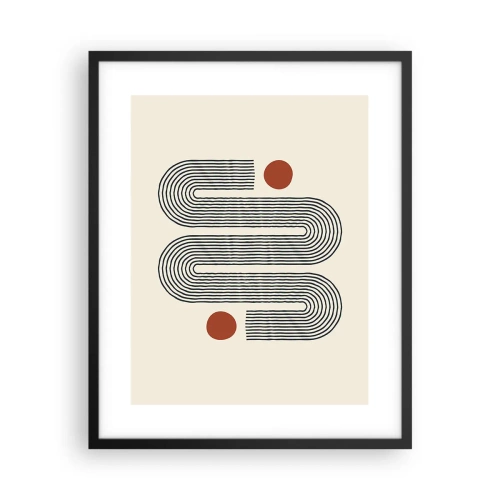 Poster in einem schwarzem Rahmen - Vom Anfang bis zum Ende - 40x50 cm