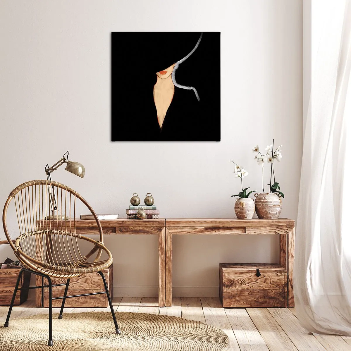 Bild auf Leinwand - Leinwandbild - Eleganz und Stil - 50x50 cm