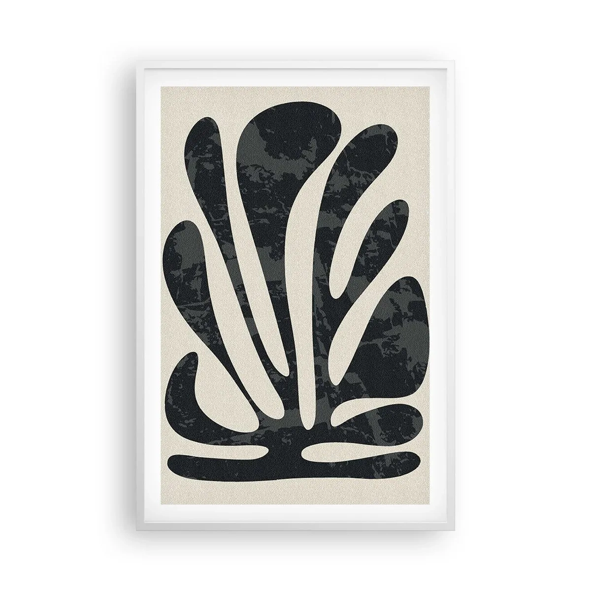 Poster in einem weißen Rahmen - Vielfingrige Abstraktion - 61x91 cm