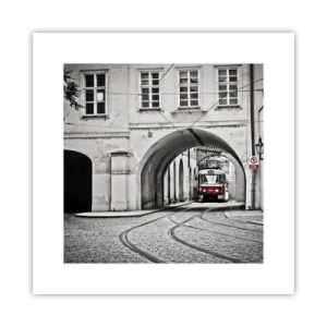Poster - Durch das Stadtlabyrinth - 30x30 cm