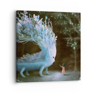 Bild auf Leinwand - Leinwandbild - Fantastisches Treffen - 30x30 cm