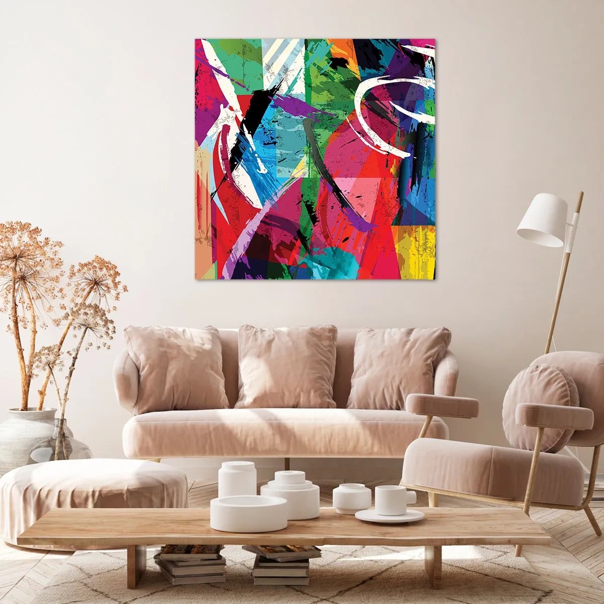 Bild auf Leinwand - Leinwandbild - Schnell, spritzig und springt - 50x50 cm