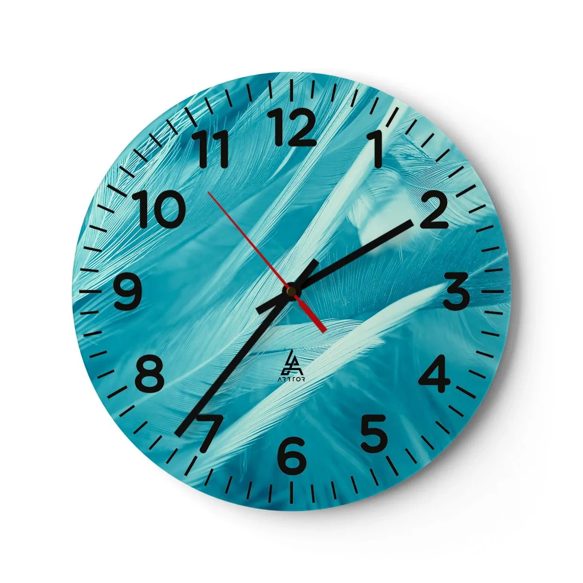 Wanduhr - Glasuhr - In Pulver ertrinken - 30x30 cm