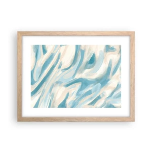 Poster in einem Rahmen aus heller Eiche - Frühlingsbrisen - 40x30 cm