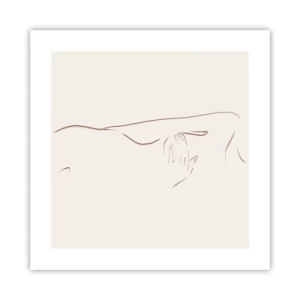 Poster - Die Form des Verlangens - 40x40 cm