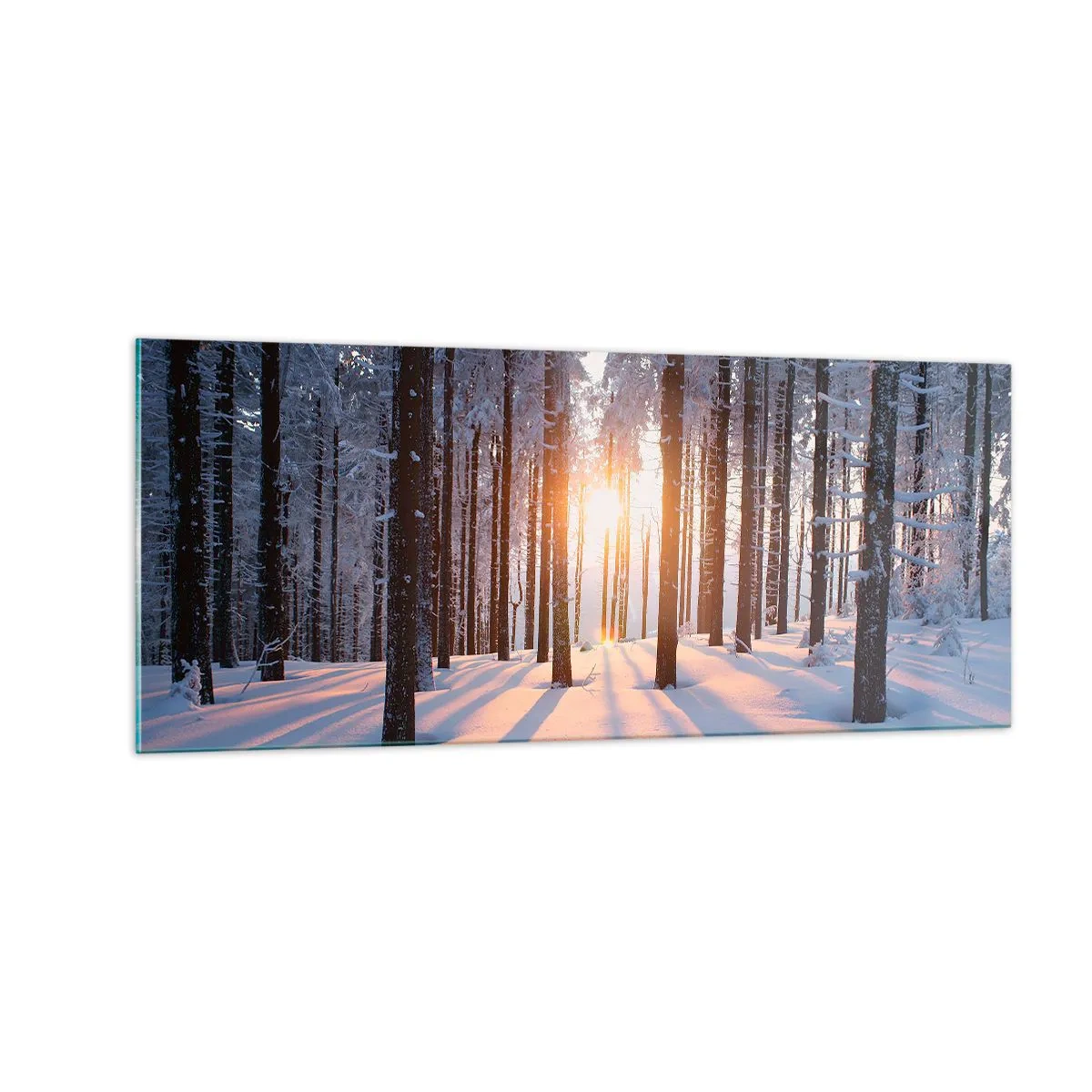 Glasbild - Bild auf glas - Ganz klar schwarz auf weiß - 100x40 cm