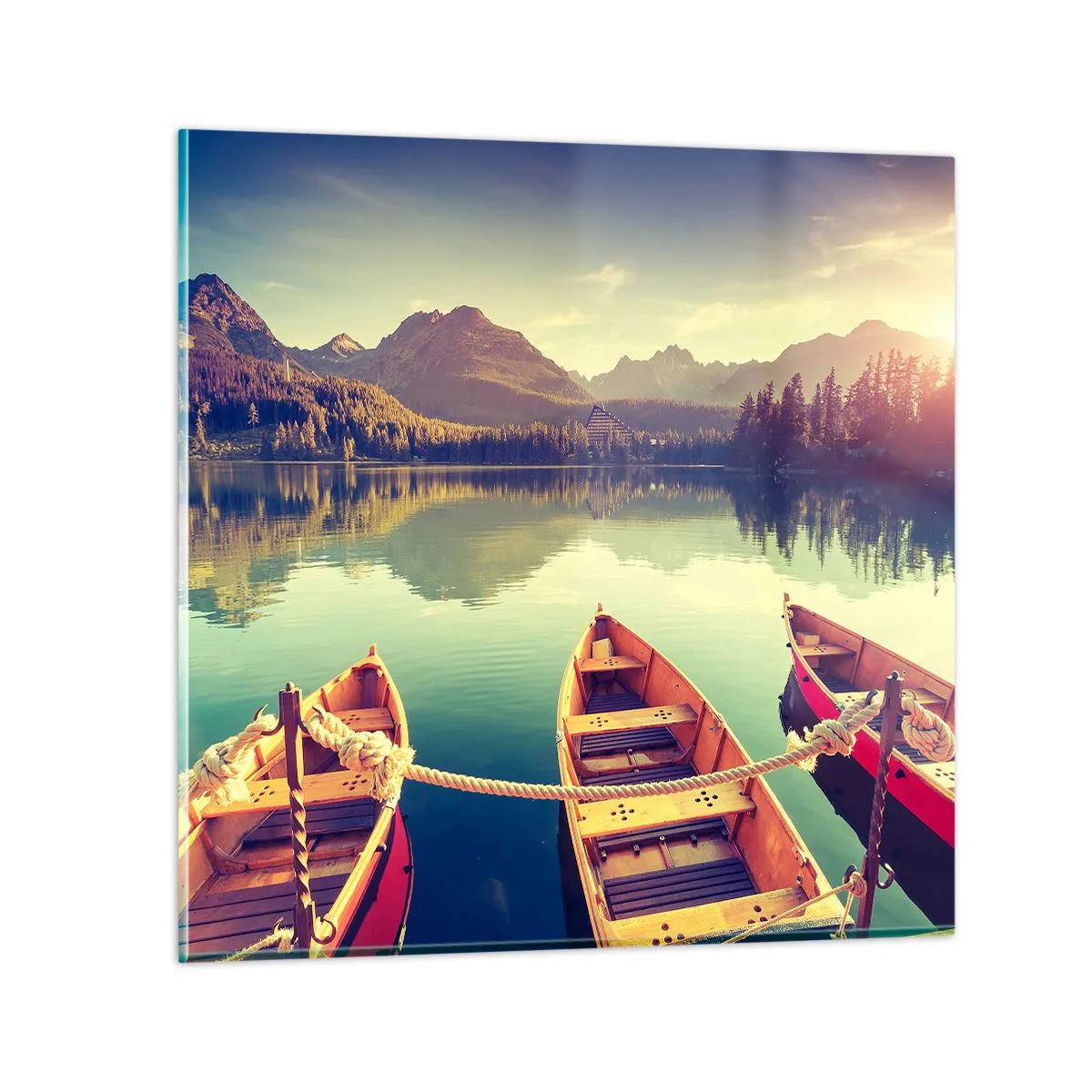 Glasbild - Bild auf glas - Lebe nach ihren Gesetzen - 60x60 cm