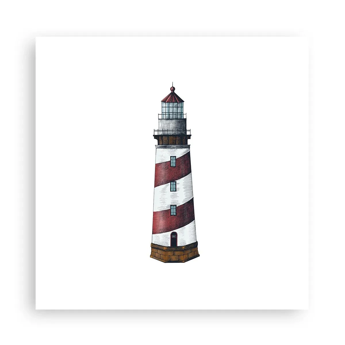 Poster - Immer auf der Hut - 30x30 cm