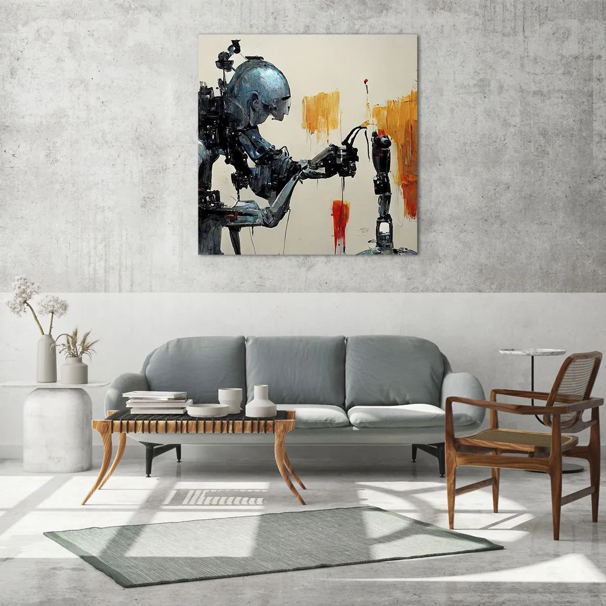 Glasbild - Bild auf glas - Schon morgen… - 70x70 cm