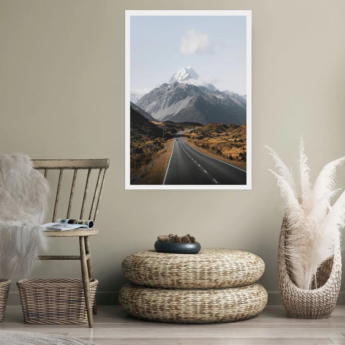 Poster - Der Weg ins Herz der Berge - 30x40 cm