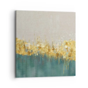 Bild auf Leinwand - Leinwandbild - Goldener Rand - 70x70 cm