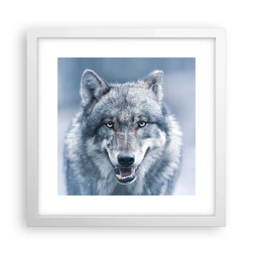 Poster in einem weißen Rahmen - Werden Sie die Herausforderung annehmen? - 30x30 cm