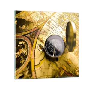 Glasbild - Bild auf glas - Oder vielleicht bis ans Ende der Welt? - 70x70 cm