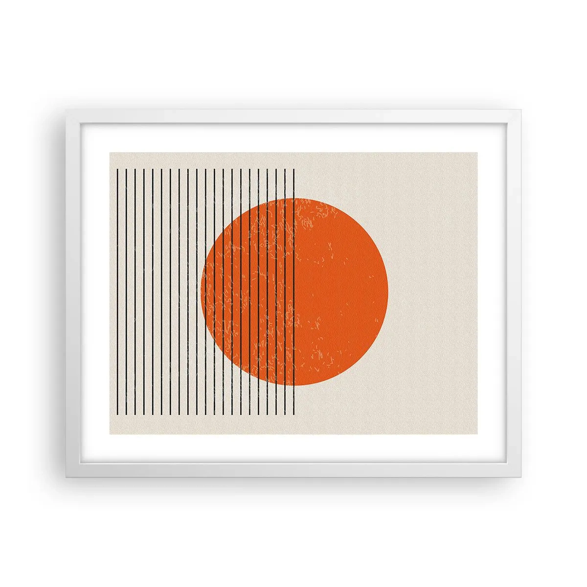 Poster in einem weißen Rahmen - Immer die Sonne - 50x40 cm