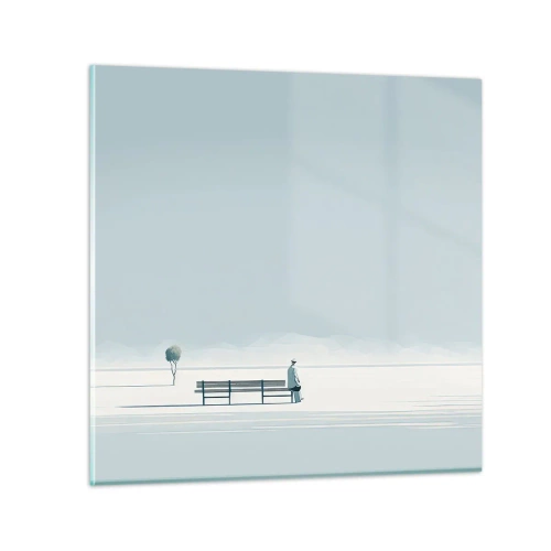 Glasbild - Bild auf glas - Ja, ich warte. - 30x30 cm