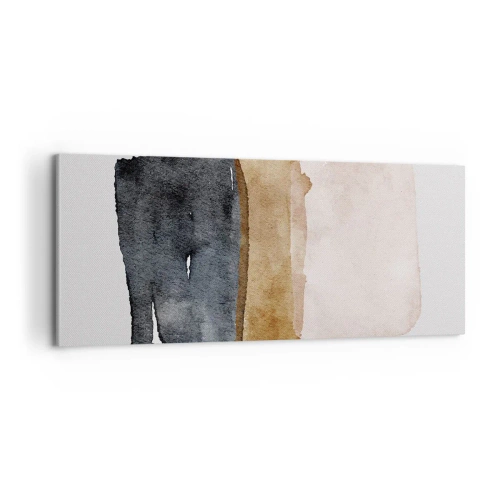 Bild auf Leinwand - Leinwandbild - Die Komposition der Farben der Erde - 100x40 cm