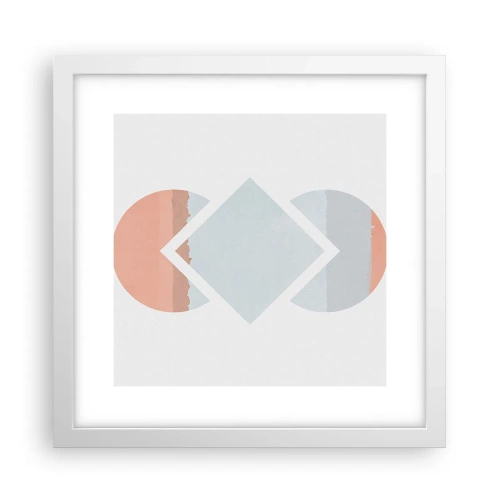 Poster in einem weißen Rahmen - Die Situation ist klar - 30x30 cm