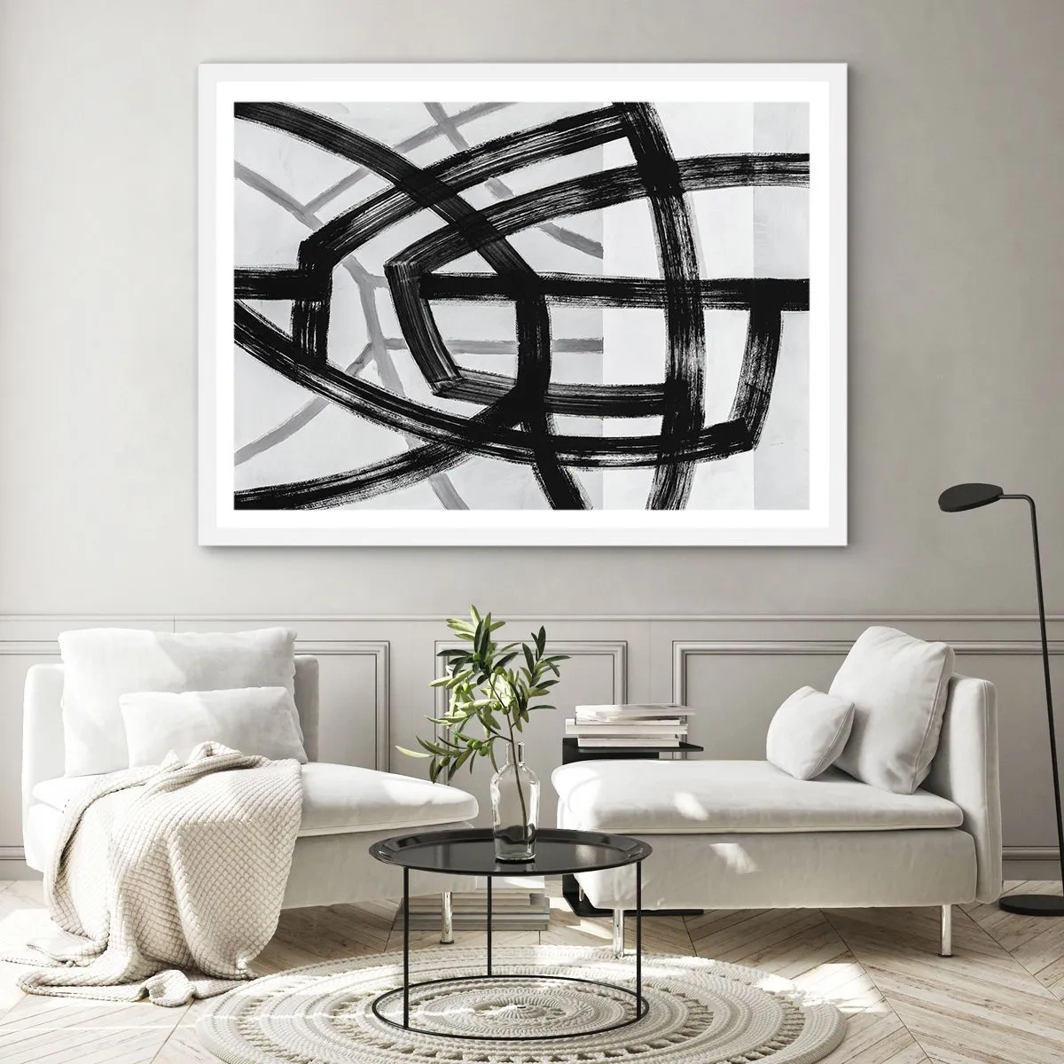 Poster in einem weißen Rahmen - Bautiefe - 70x50 cm