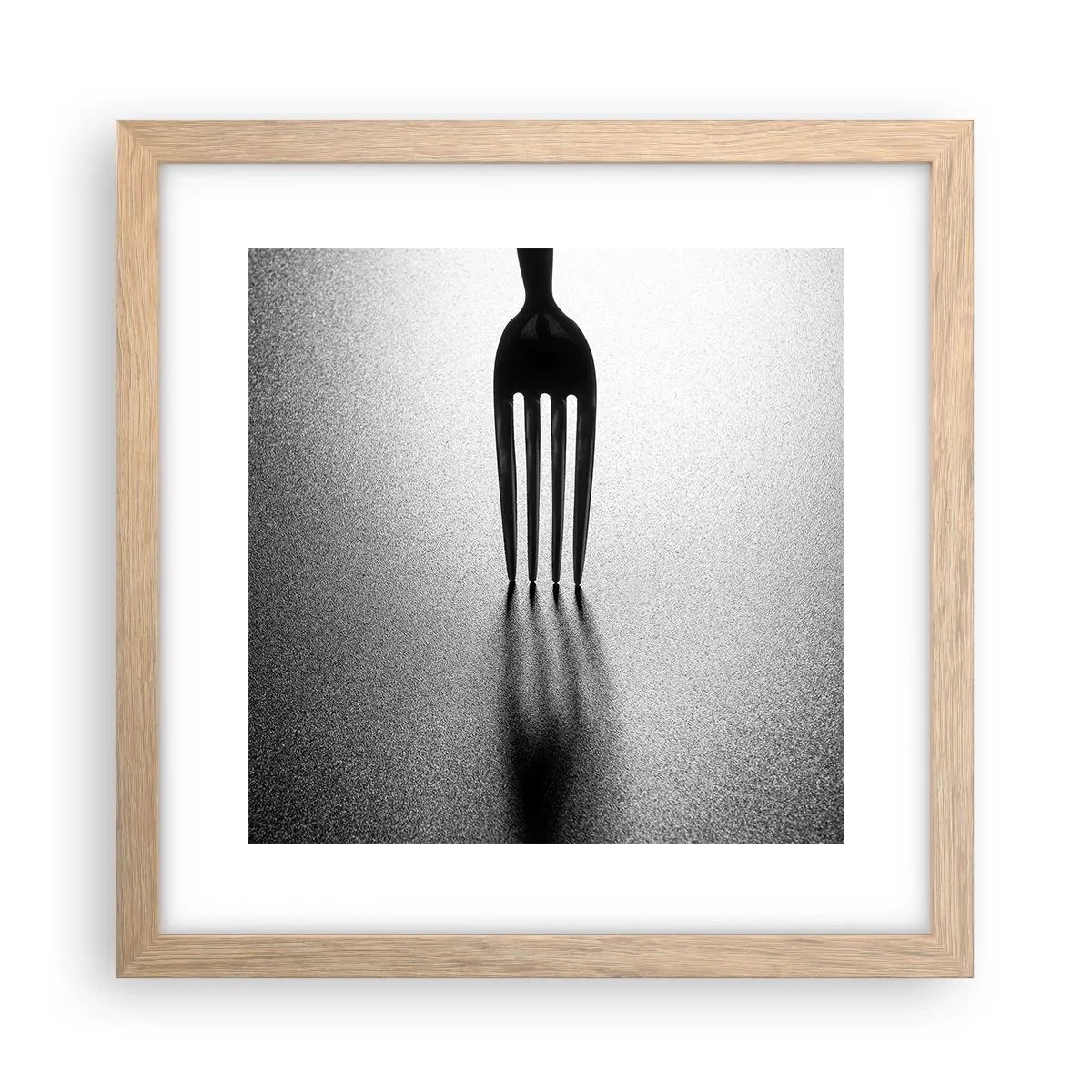 Poster in einem Rahmen aus heller Eiche - Licht und Schatten - 30x30 cm