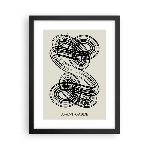 Poster in einem schwarzem Rahmen - Es kam spontan heraus - 30x40 cm