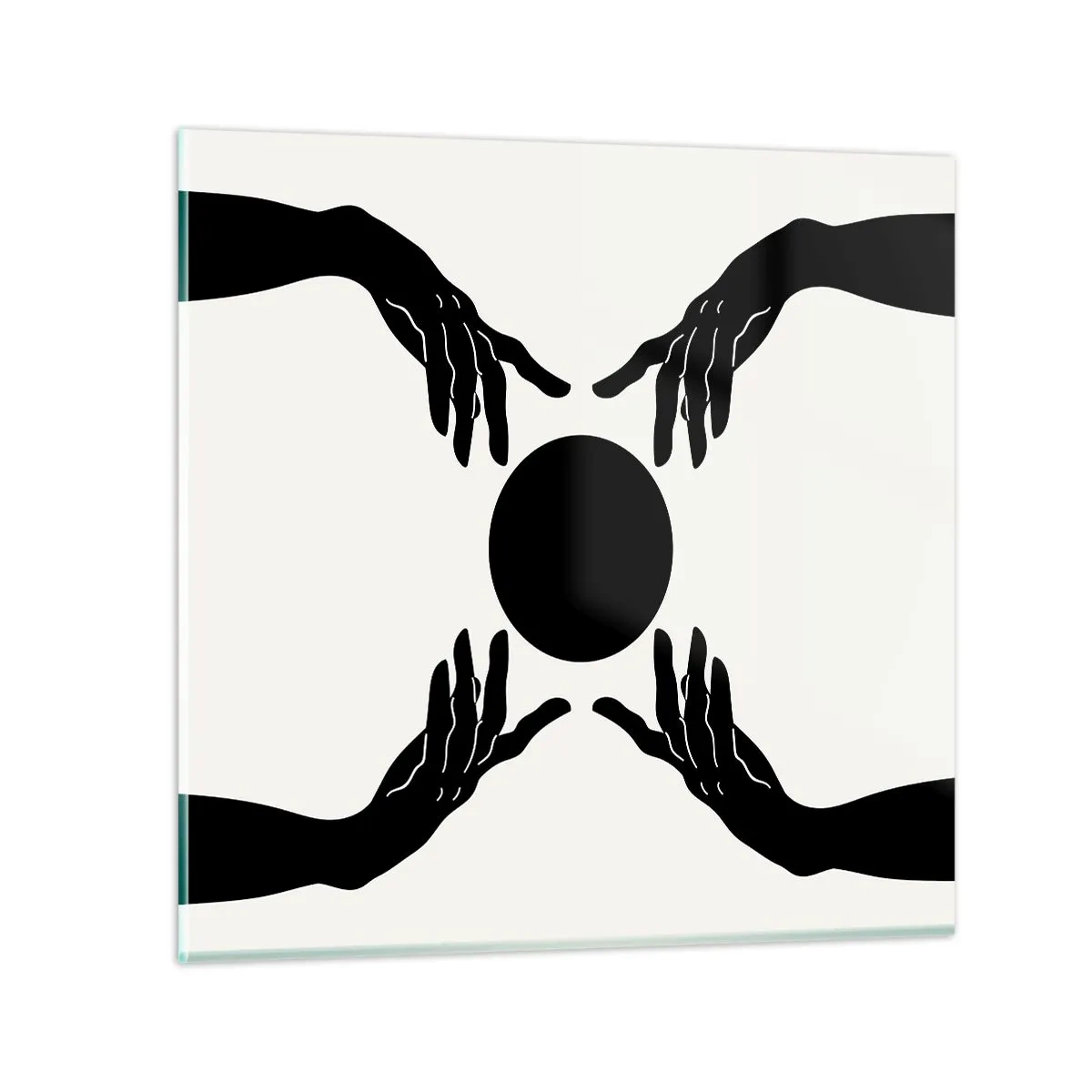 Glasbild - Bild auf glas - Geheimes Zeichen - 70x70 cm