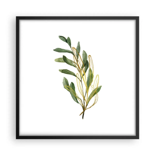 Poster in einem schwarzem Rahmen - Alles was gut ist - 50x50 cm