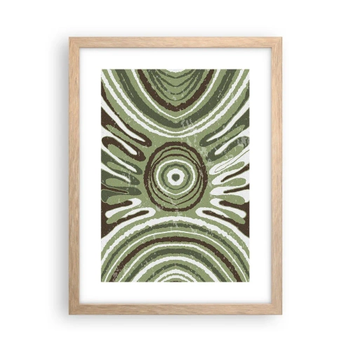 Poster in einem Rahmen aus heller Eiche - Explosion von Emotionen - 30x40 cm