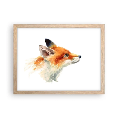 Poster in einem Rahmen aus heller Eiche - Man kann nie vorsichtig genug sein - 40x30 cm