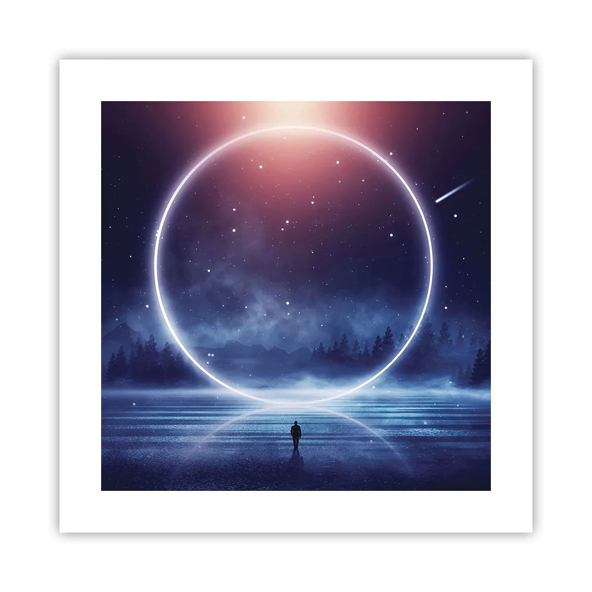 Poster - Sie sind schon da ... - 40x40 cm