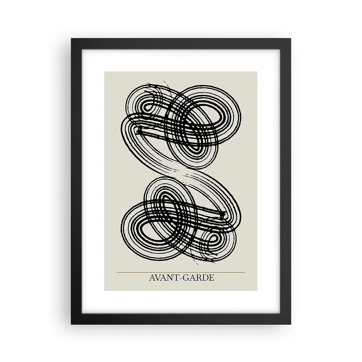Poster in einem schwarzem Rahmen - Es kam spontan heraus - 30x40 cm