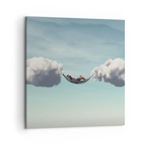 Bild auf Leinwand - Leinwandbild - Die Behaglichkeit des Augenblicks - 50x50 cm