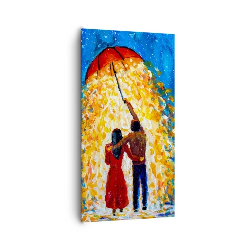 Bild auf Leinwand - Leinwandbild - Zauber eines Regenabends? - 65x120 cm
