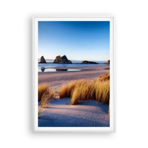 Poster in einem weißen Rahmen - Für Friedenssuchende - 70x100 cm