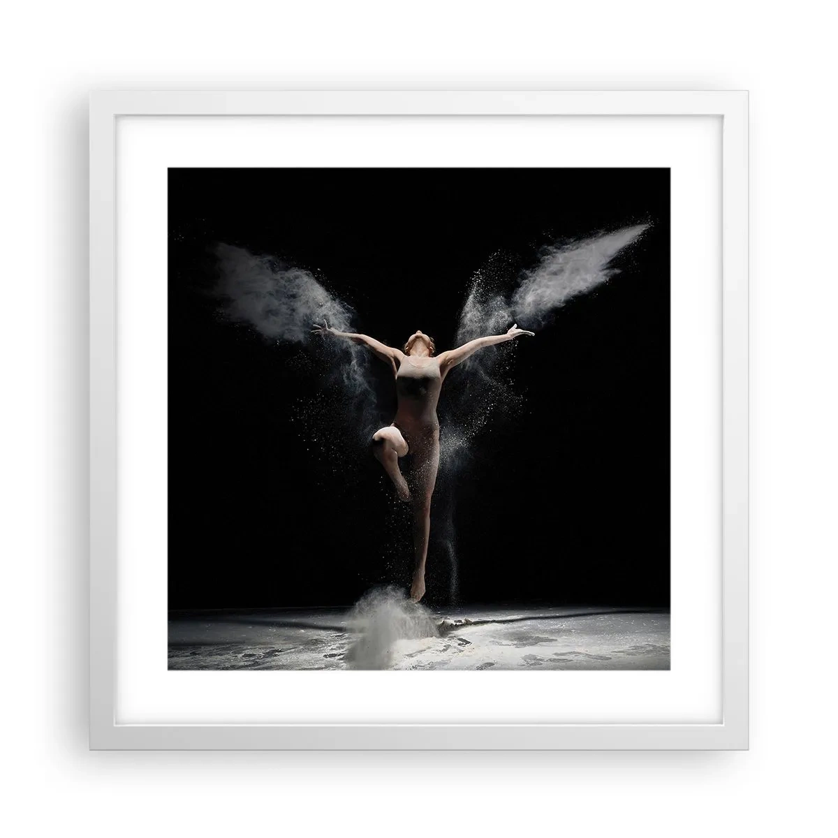 Poster in einem weißen Rahmen - Elfen existieren - 40x40 cm