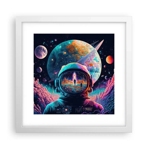 Poster in einem weißen Rahmen - Philosophen haben nicht davon geträumt - 30x30 cm