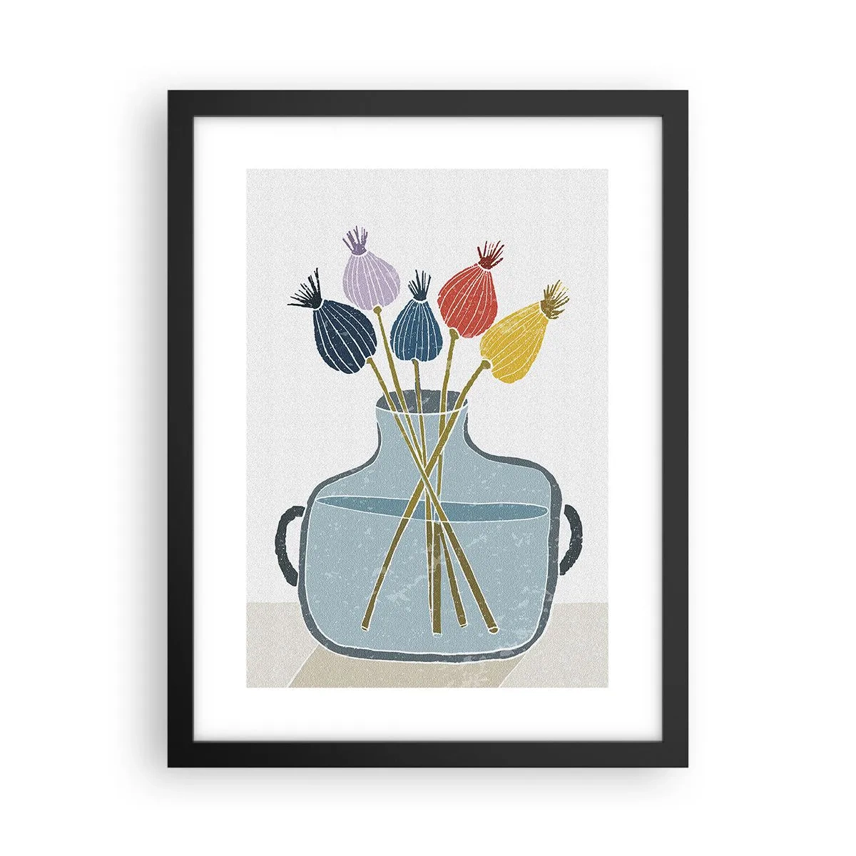 Poster in einem schwarzem Rahmen - Es ist mucksmäuschenstill - 30x40 cm