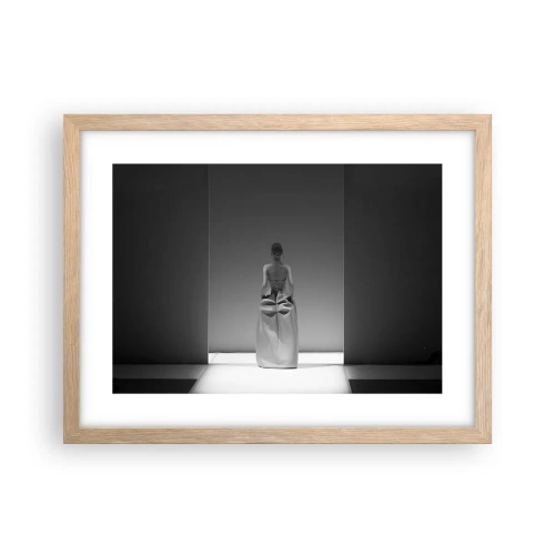 Poster in einem Rahmen aus heller Eiche - Raffinierte Einfachheit - 40x30 cm