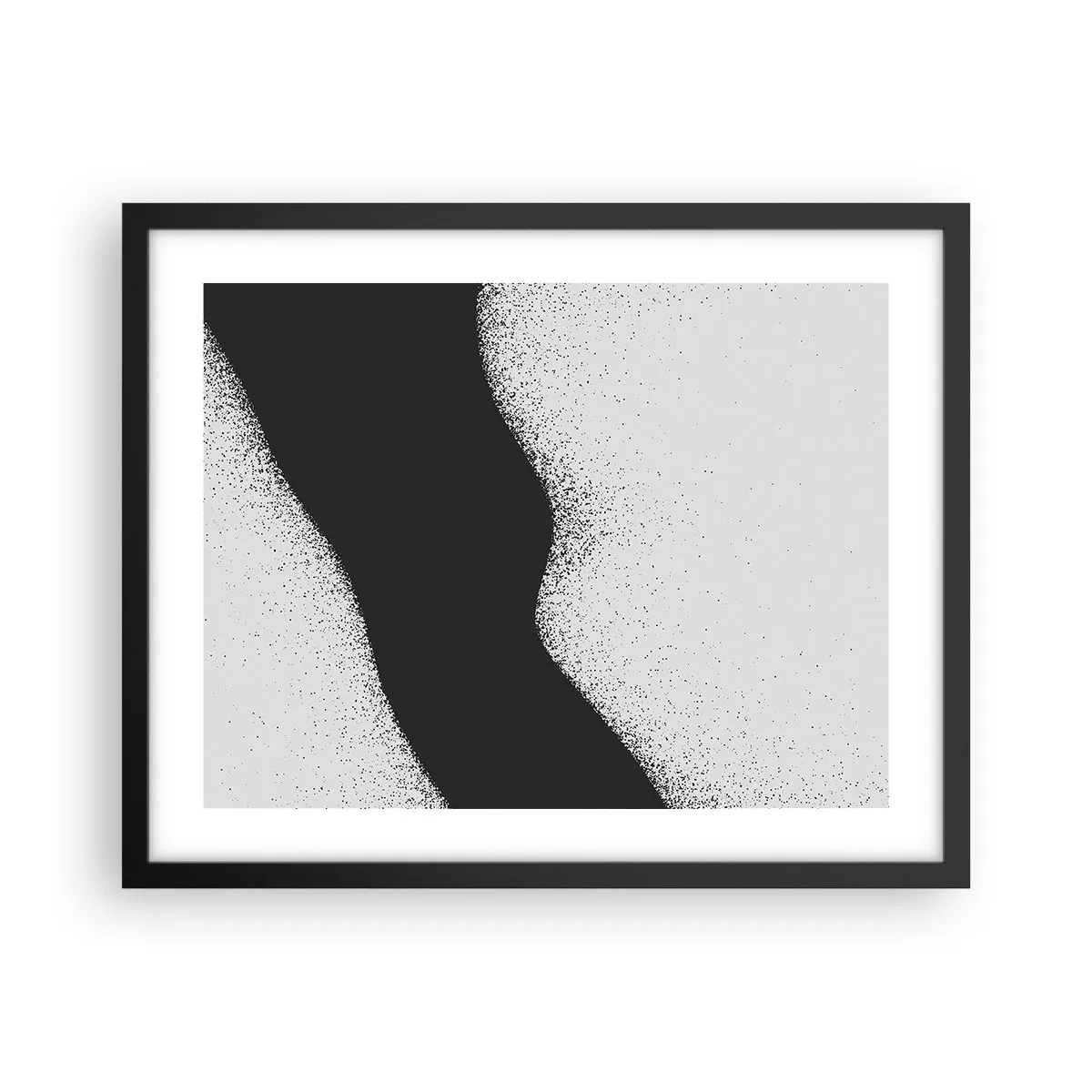 Poster in einem schwarzem Rahmen - Flüssiges Gleichgewicht - 50x40 cm
