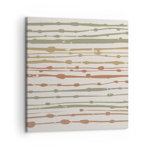 Bild auf Leinwand - Leinwandbild - Musikalische Notation von Farben - 50x50 cm