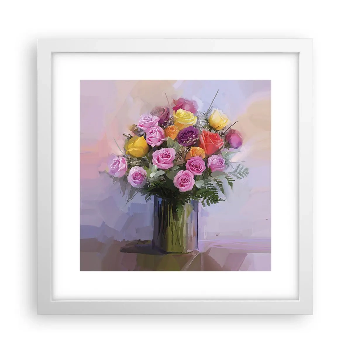 Poster in einem weißen Rahmen - Festgehaltene Schönheit - 30x30 cm