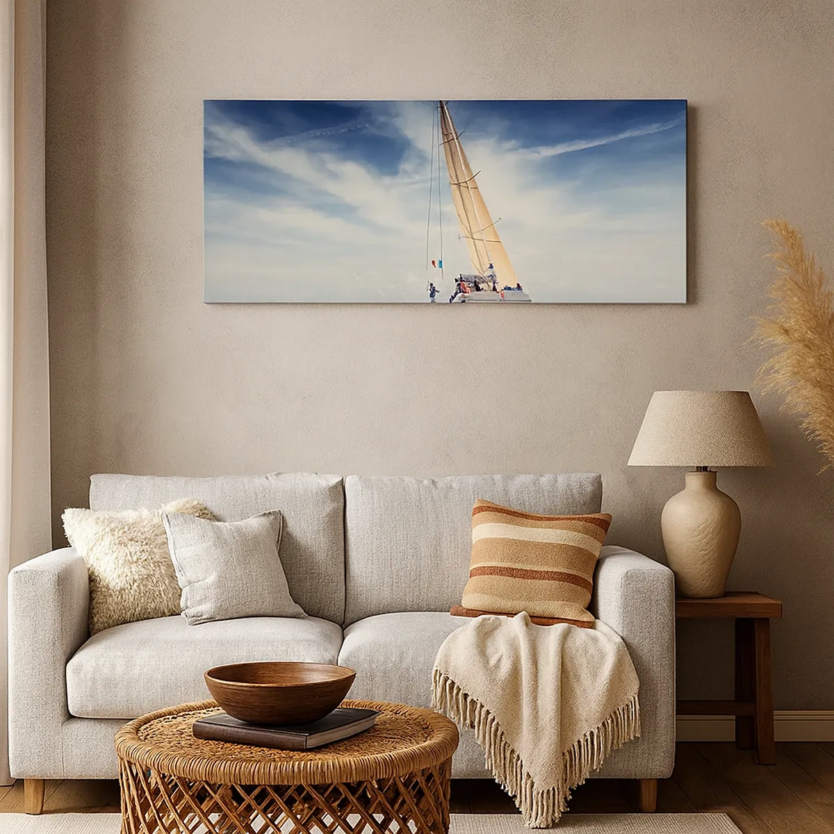 Bild auf Leinwand - Leinwandbild - Sie werden uns nicht einholen! - 30x30 cm