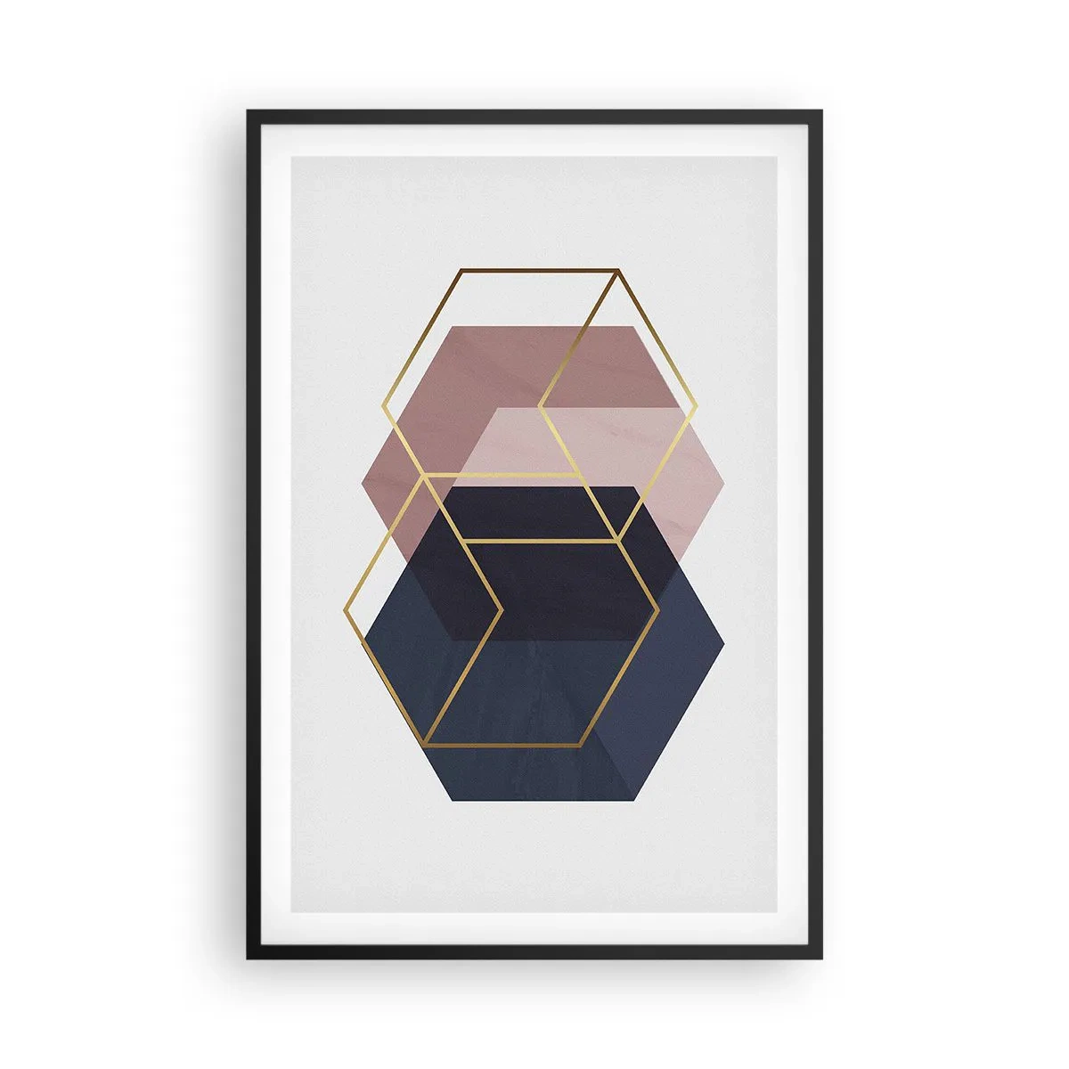 Poster in einem schwarzem Rahmen - Die Kraft der Einfachheit - 61x91 cm