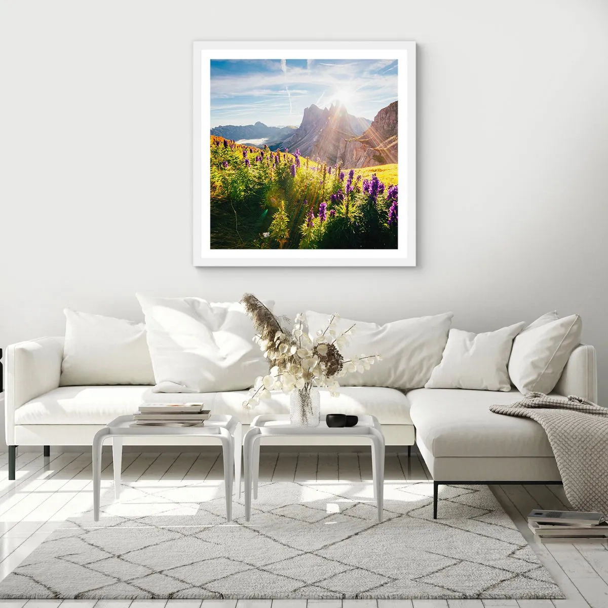 Poster in einem weißen Rahmen - Das geheime Leben der Kräuter - 60x60 cm