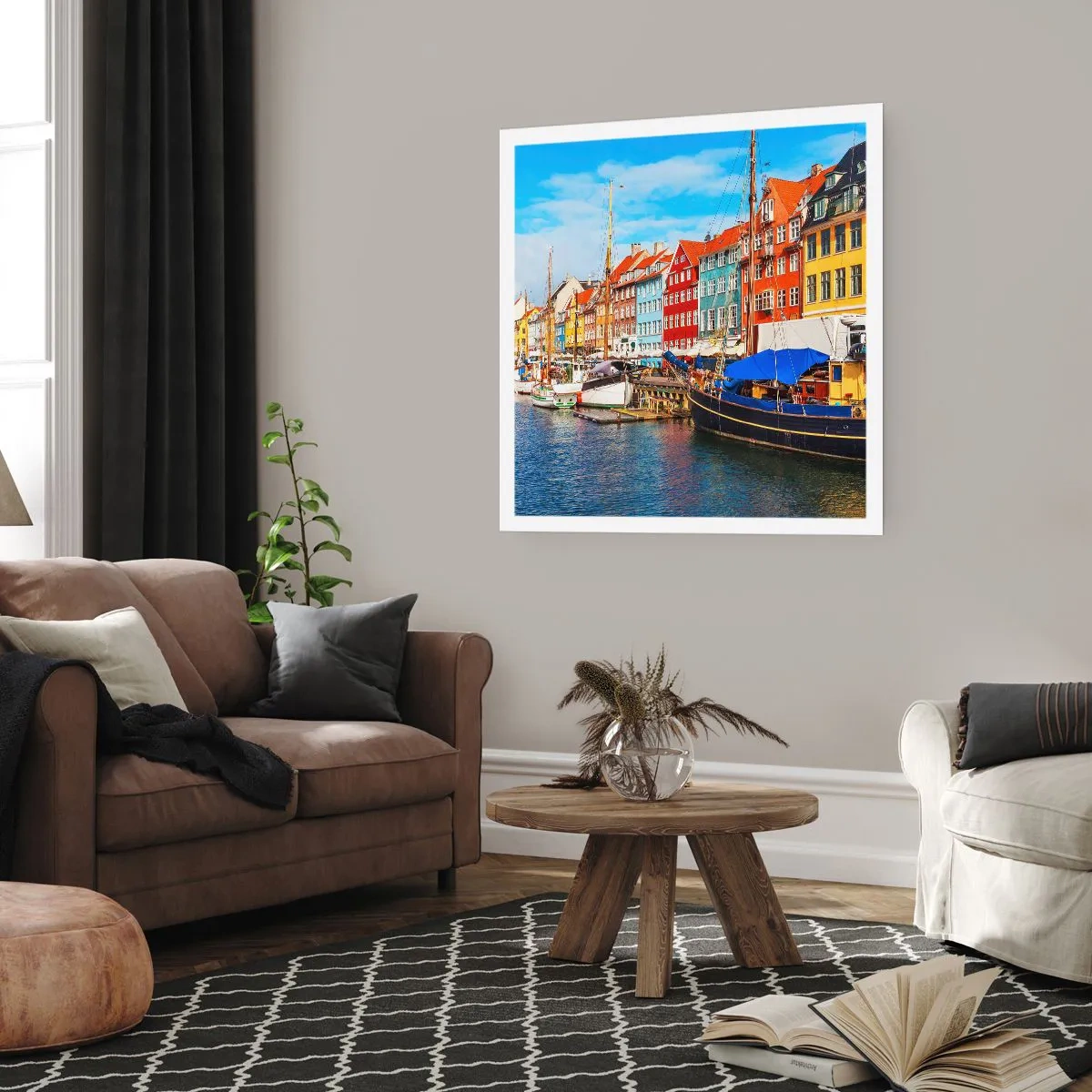 Poster - Fröhlicher Kai - 40x40 cm