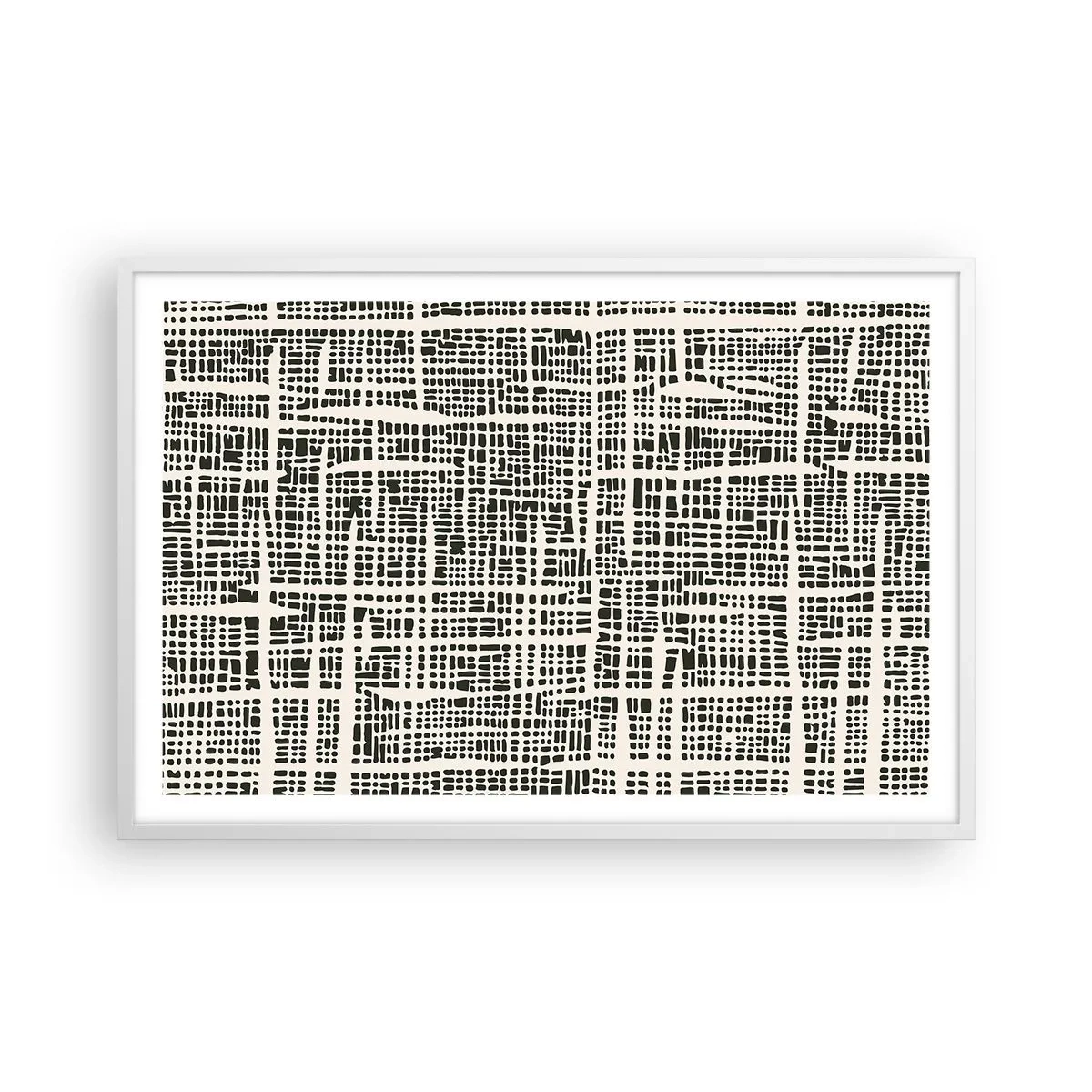 Poster in einem weißen Rahmen - Gewebte Komposition - 91x61 cm