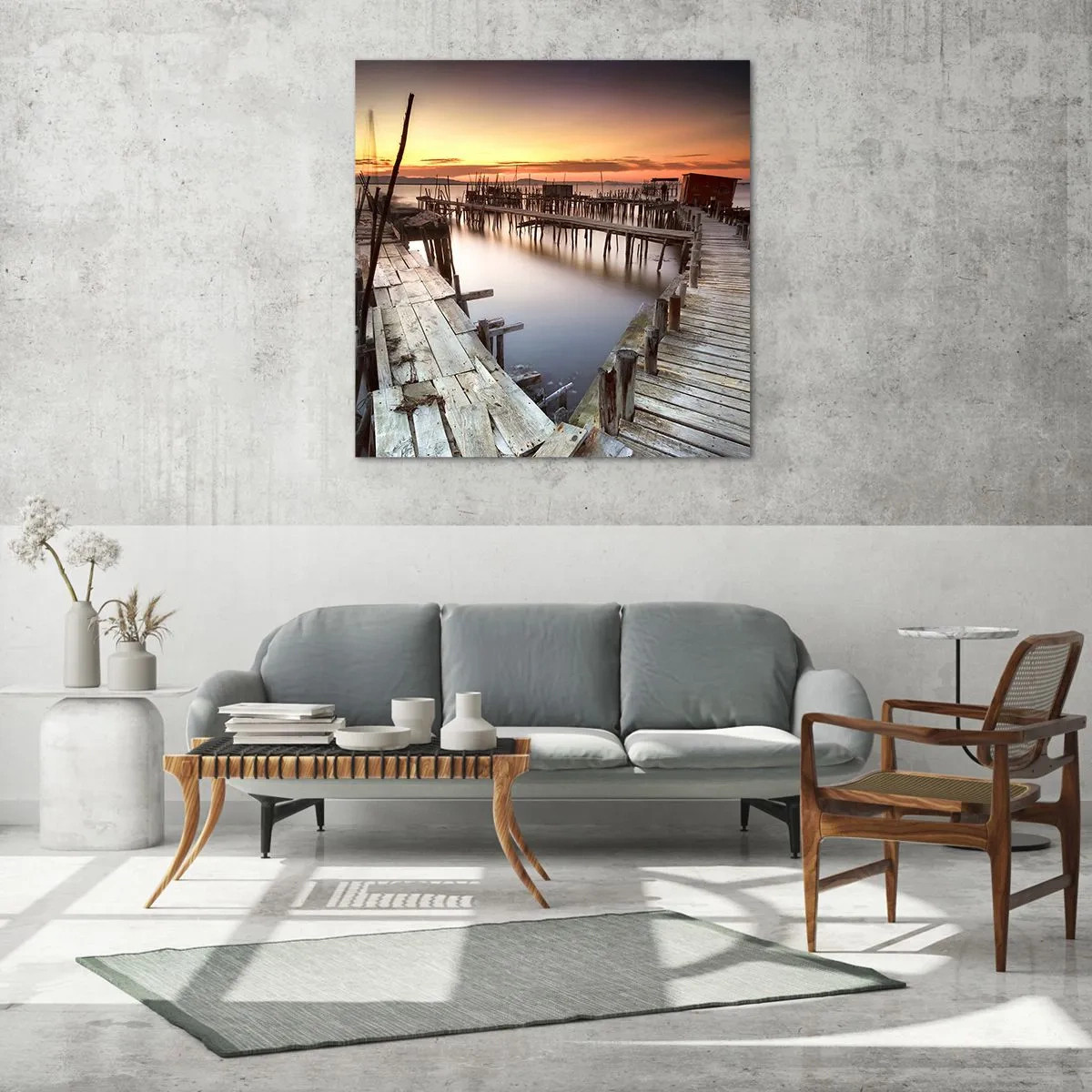 Glasbild - Bild auf glas - Authentisch, keine Touristenattrappe - 70x70 cm