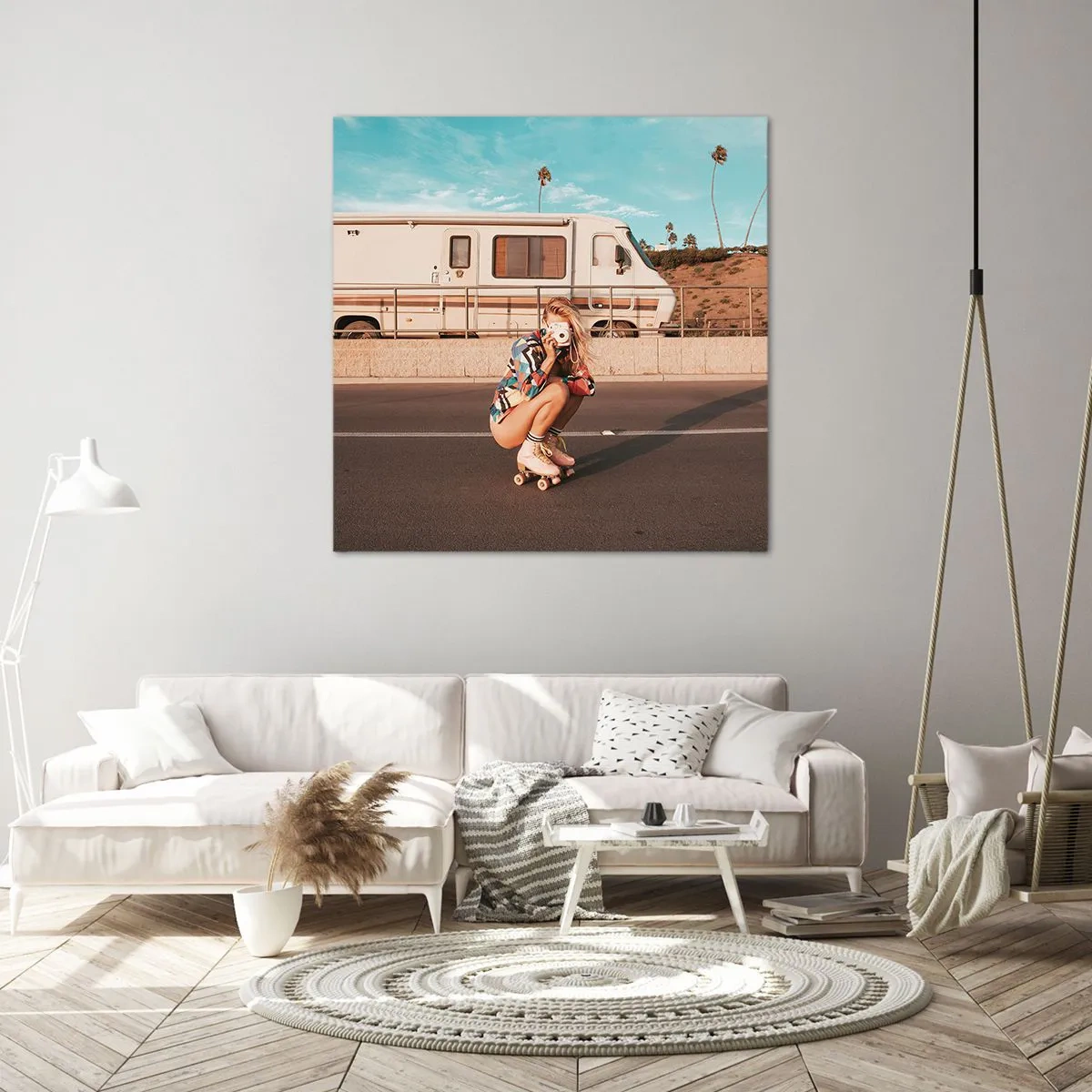 Bild auf Leinwand - Leinwandbild - Lächel bitte! - 60x60 cm