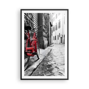 Poster in einem schwarzem Rahmen - Wahre Schönheit wird nicht alt - 61x91 cm